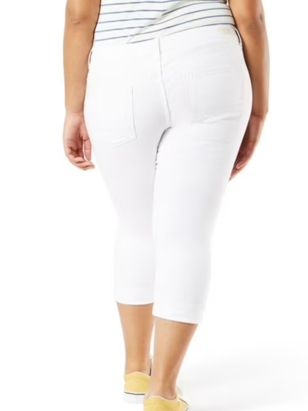 Levi's White Cropped Ankle Jeans